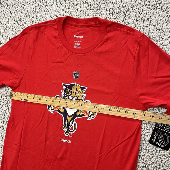 Reebok Florida Panthers NHL Youth XL T-Shirt Red Alternate Logo Short Sleeve NWT - Picture 6 of 9